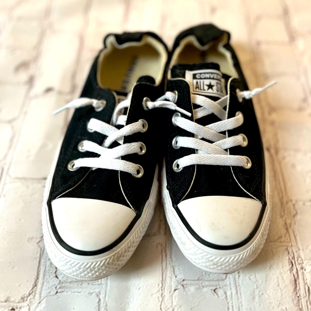 Converse slip on women’s black sneakers